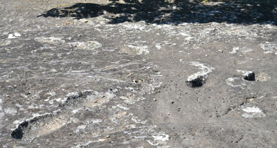 Veduta panoramica del sito paleontologico di Foresta, frazione di Tora e Piccilli, nel Parco Regionale di Roccamonfina