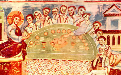 L’AUREOLA QUADRATA E I BELLISSIMI AFFRESCHI