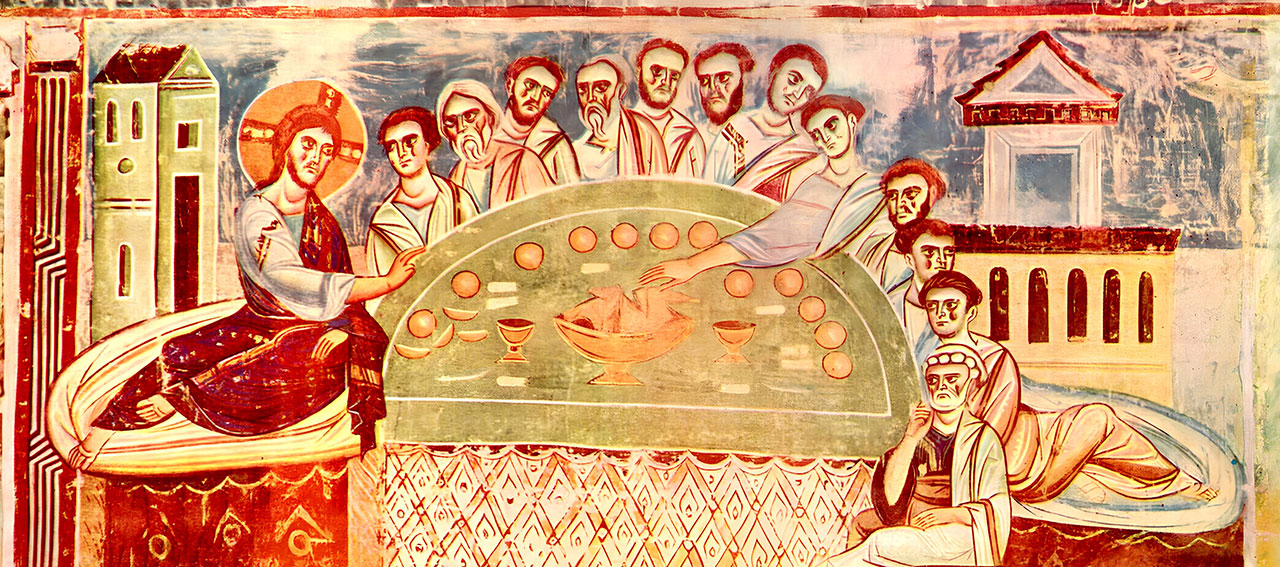 L’AUREOLA QUADRATA E I BELLISSIMI AFFRESCHI